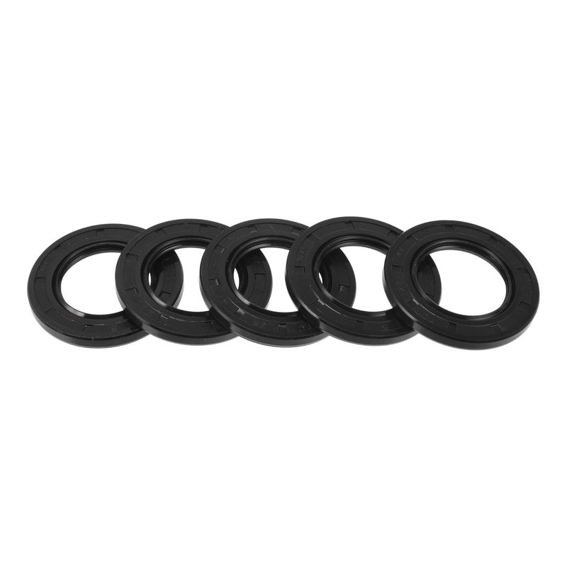 RATCHROLL Oil Seal TC Seal Ring Rotary Shaft Seal 28x47x5mm High Pressure Nitrile Rubber Black 5 Pcs - Image 1
